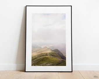 Snowdon Photography Print - Rustic Landscape Photography - Mountain Landscape - Snowdon - Fine Art Photography - Snowdonia Print - Gift