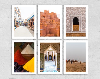 Morocco Greeting Card Set - 6x Greeting Cards - Blank Inside - Envelope Included - Weddings - Gifts - Anniversary - Holiday - Birthday Gift