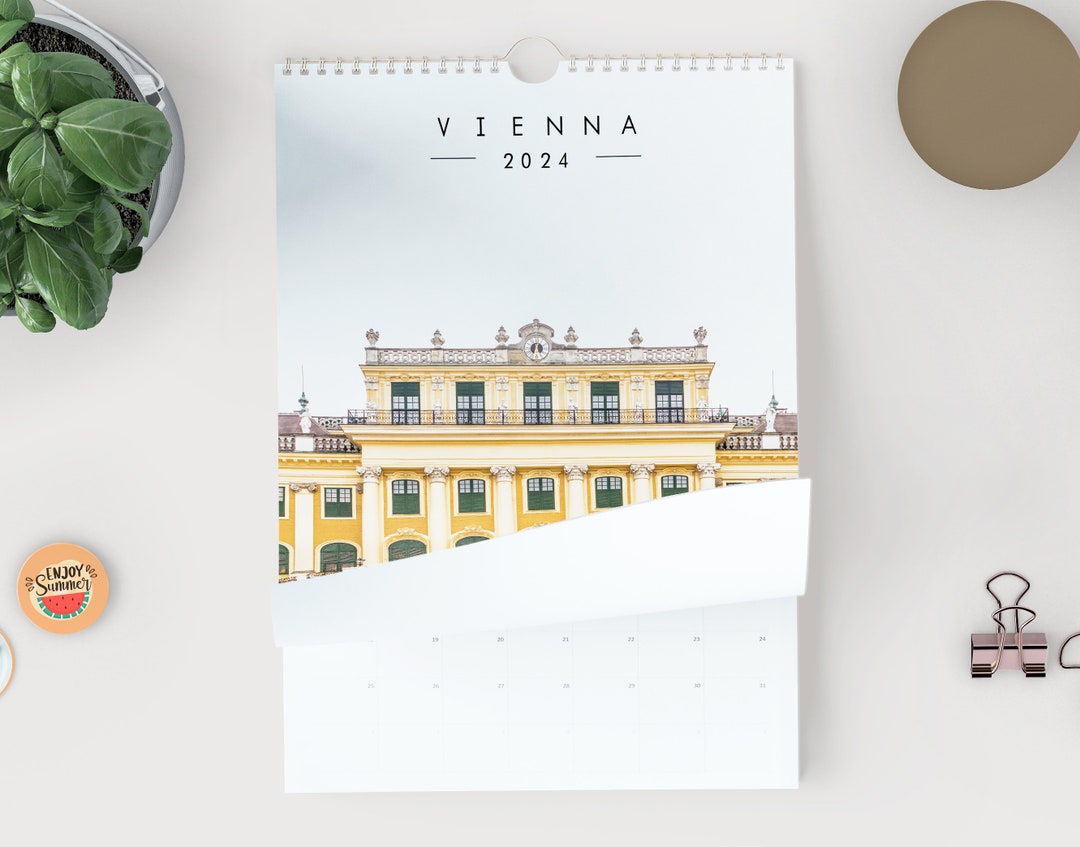 Vienna 2024 Calendar A3 Wall Calendar 2024 Calendar Gift Etsy UK