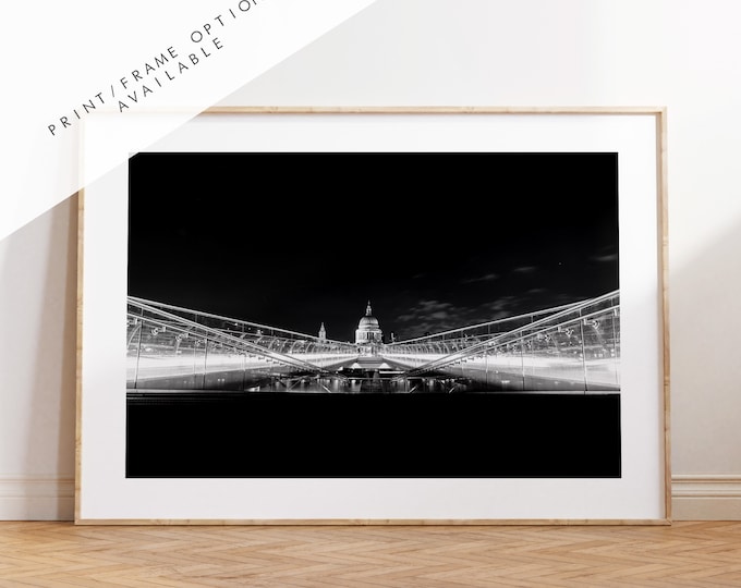 St Pauls Cathedral - London Photography Print - Fine Art Photography - London Print - Poster - Wall Art - Landscape - Black and White Print