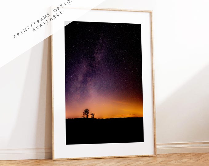 Milky Way Photography Print - New Forest - Hampshire Photography Prints - Wall Art -  Frame and Canvas Options - Portrait  - UK