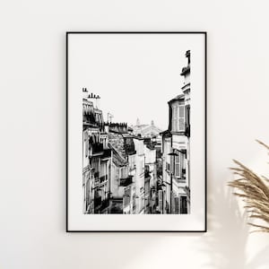 Montmarte Black and White Print - Paris Photography Print - Fine Art Photography - Paris Wall Art - Paris - Print - Poster - Paris Art Print