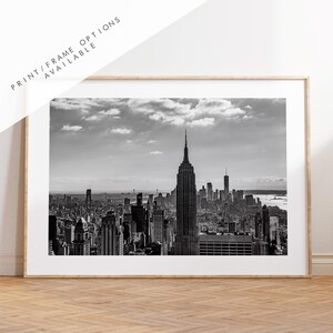 Manhattan Skyline - Black and White - New York - Fine Art Photography Print - New York Photography - Travel - New York Print  - City Photo
