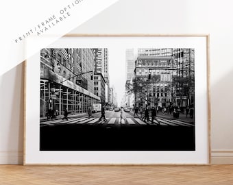 New York Crosswalk Print - NYC Photography Print - New York City - Prints or Framed Prints available - New York City Wall Art - Landscape