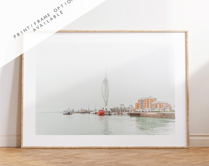 Spinnaker Tower - Photography Print - Portsmouth and Southsea Prints - Wall Art -  Frame and Canvas Options - Landscape