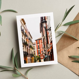 Tarjeta de felicitación de Madrid - Tarjeta de felicitación - Interior en blanco - Cumpleaños - Aniversario - Día de la Madre - Día del Padre - Vacaciones - Tarjeta de felicitación