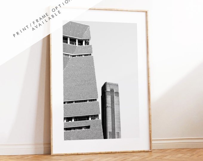 London Architecture - London Photography Print - Fine Art Photography - London Print - Poster - Wall Art - Black and White - Monochrome