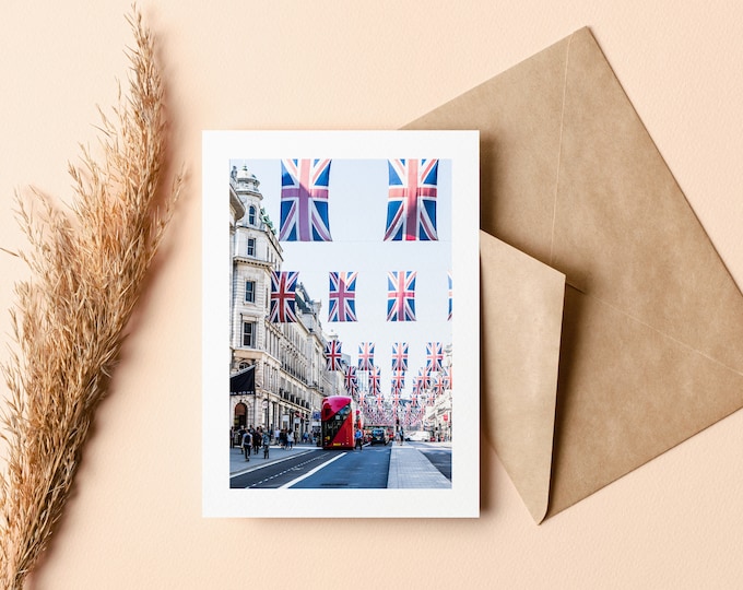 London Greeting Card - Greeting Card - Blank Inside - Birthday - Anniversary - Mothers Day - Fathers Day - Holiday - Greetings - Jubilee