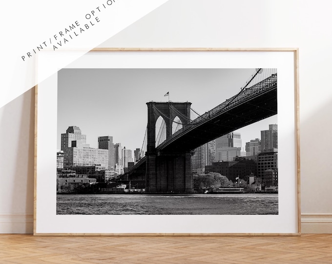 Brooklyn Bridge Print - NYC Photography Print - New York City - Prints or Framed Prints available - New York City Wall Art - Landscape