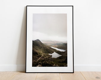 Snowdon Print - Rustic Landscape Photography - Mountain Landscape - Snowdon - Fine Art Photography - Snowdonia Print - Photography Print