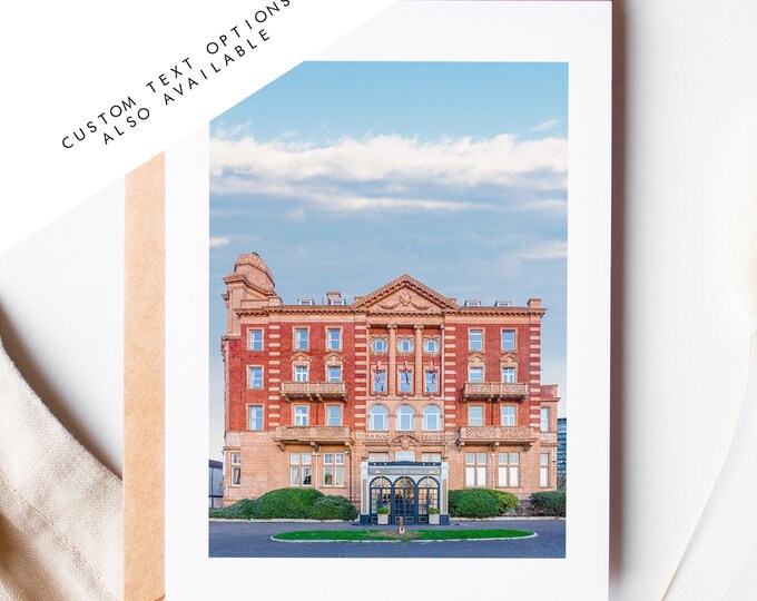 Queens Hotel Greeting Card - Portsmouth and Southsea Photography Greeting Cards - Envelope Included - Birthday - Wedding - Anniversary