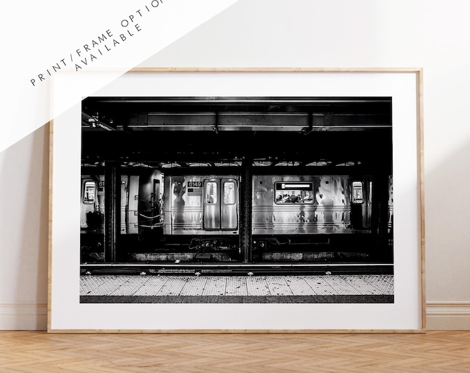 NYC Subway - New York Print - Fine Art Photography Print - New York Photography - Black and White - New York Poster  - Metro Subway Travel