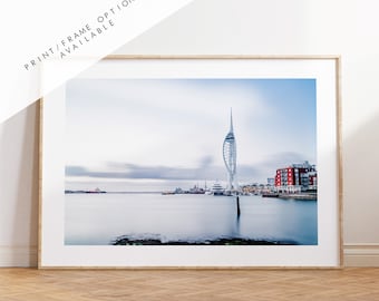 Spinnaker Tower - Photography Print - Portsmouth and Southsea Prints - Wall Art -  Frame and Canvas Options - Landscape