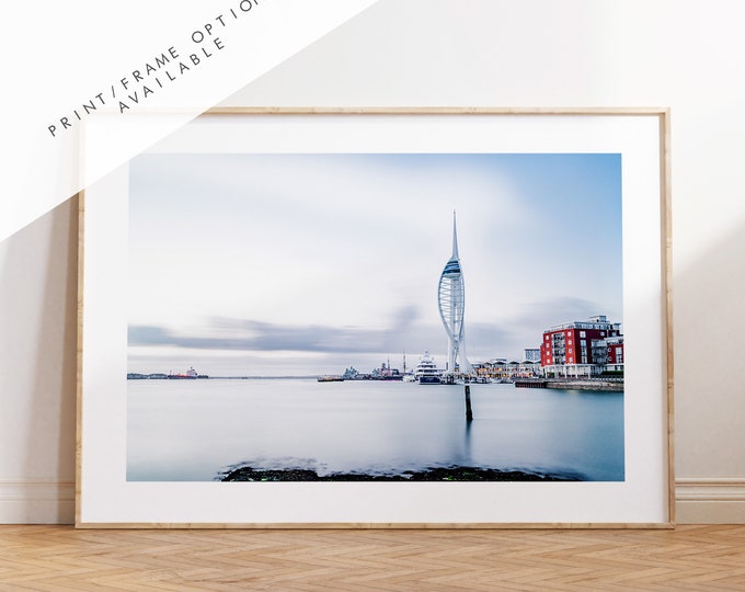 Spinnaker Tower - Photography Print - Portsmouth and Southsea Prints - Wall Art -  Frame and Canvas Options - Landscape