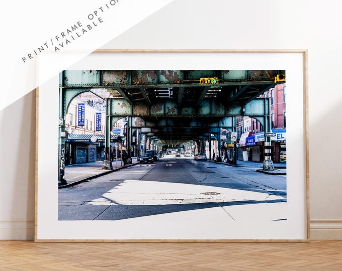 Brooklyn Print - Under the Tracks  - New York Print - Fine Art Photography Print - New York Photography  - NYC Poster  - Urban Photography