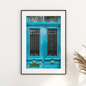 Paris Blue Door Print - Paris Photography Print - Fine Art Photography - Paris Wall Art - Paris - Print - Poster - Paris Art - Blue Wall Art