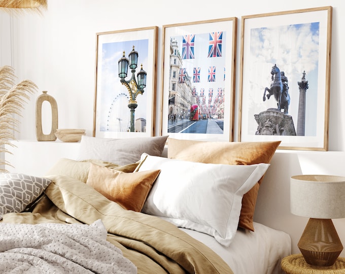 London Photography Print Set - Print Set of Three - London Photography Prints - Fine Art Photography - Portrait - Colour - London Poster Set