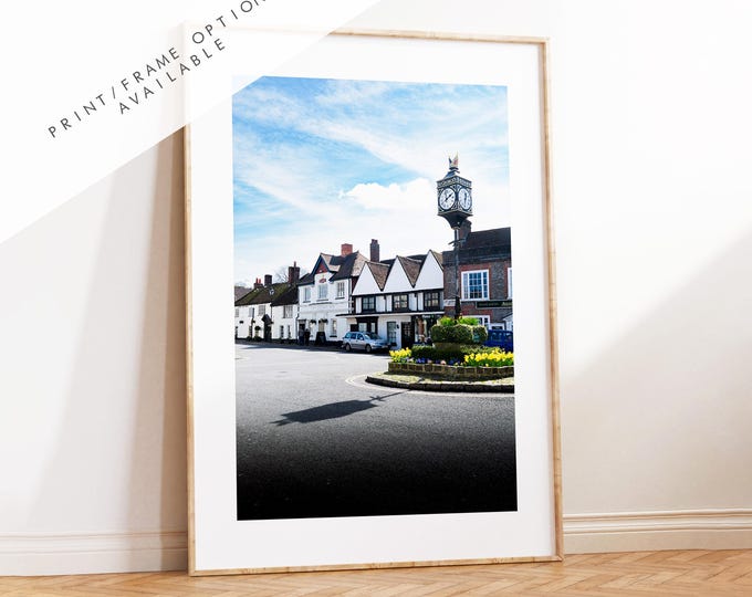 Bishops Waltham Photography Print - Hampshire Photography Prints - Wall Art -  Frame and Canvas Options - Portrait  - UK