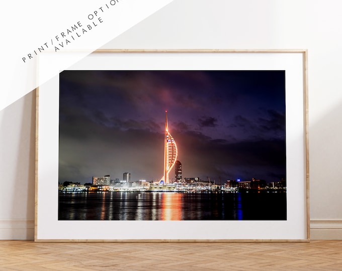 Spinnaker Tower - Photography Print - Portsmouth and Southsea Prints - Wall Art -  Frame and Canvas Options - Landscape