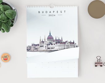 Budapest 2024 Calendar - A3 Wall Calendar - Budapest - Hungary - Budapest Calendar - 2024 Planner - Photography Calendar - 2024 Diary