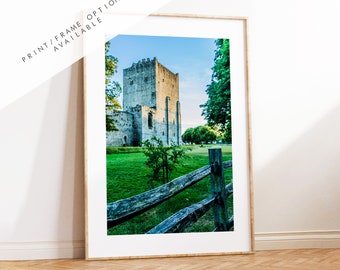Portchester Castle - Photography Print - Portsmouth and Southsea Prints - Wall Art -  Frame and Canvas Options - Portrait