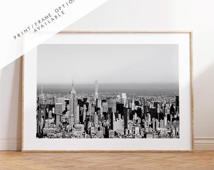 New York Skyline Print - NYC Photography Print - New York City - Prints or Framed Prints available - New York City Wall Art - Landscape