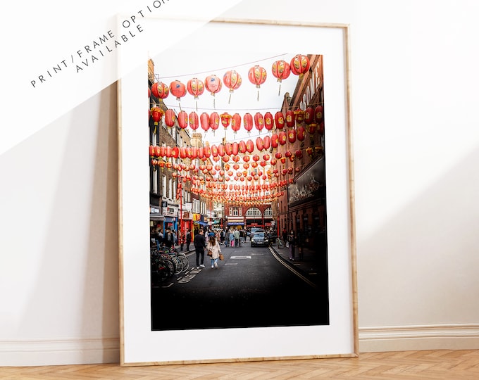 London Chinatown Print - London Photography Print - Fine Art Photography - London Print - Poster - Wall Art - Chinatown - Portrait - Colour