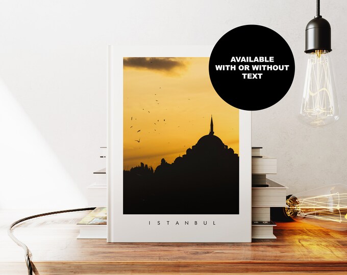 Istanbul Notebook - Journal - A5 or A4 - Travel Diary - Hardcover Journal - Ringbound Notebook - Lined - Graph - Plain Paper - Small Gift