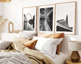 Londen zwart-wit printset - fotografie Londen - Fine Art Photography - zwart-wit - Londen zwart-wit fotografie - Londen cadeau