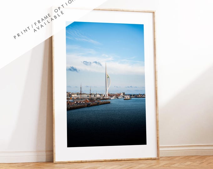 Spinnaker Tower - Photography Print - Portsmouth and Southsea Prints - Wall Art -  Frame and Canvas Options - Portrait