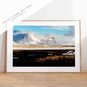 Iceland Mountain Landscape - Iceland Photography Print - Iceland Wall Art - Iceland Poster - Landscape - Snaefellsnes - Northern Iceland