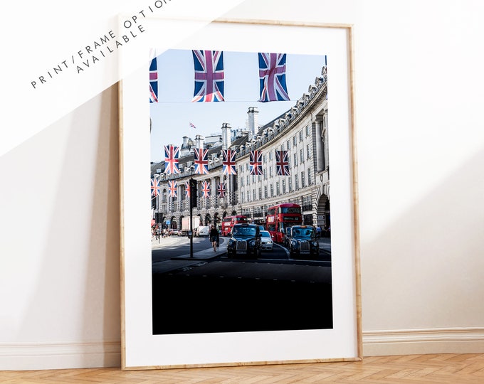 London Photography Print - London Photography Print - Fine Art Photography - London Print - Poster - Wall Art - Taxi Cab - Union Jack