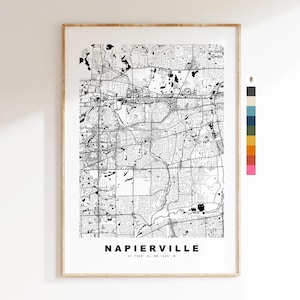 Springfield Carte de la ville Imprimer - impression de carte - art de la carte - estampes ou impressions encadrées - États-Unis