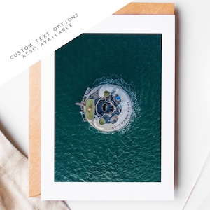 Tarjeta de felicitación de Spitbank Fort - Tarjetas de felicitación de Portsmouth and Southsea Photography - Sobre incluido - Cumpleaños - Boda - Aniversario