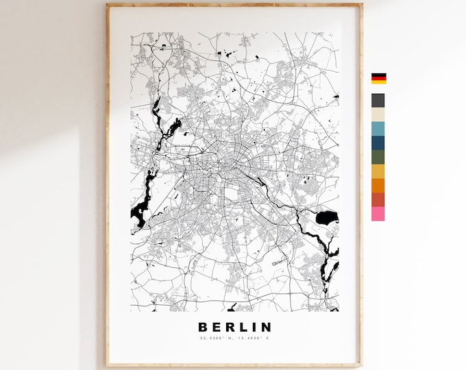 Augsburg Map Print - City Map Poster - Map Wall Art - Germany City Maps - Augsburg Print - Augsburg Poster - Minimalist City Map - Germany