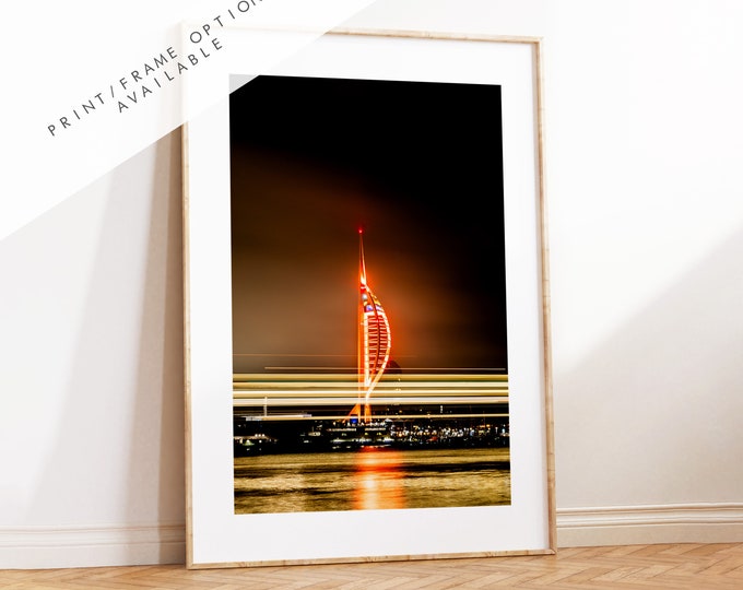 Spinnaker Tower - Photography Print - Portsmouth and Southsea Prints - Wall Art -  Frame and Canvas Options - Portrait