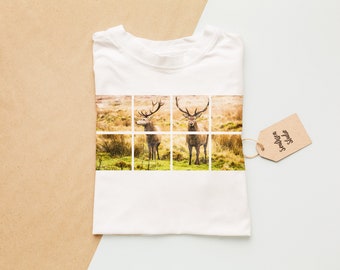 Stag Tshirt - Mens or Womens Fits Available - Classic or Premium Crewneck - T Shirt - T-shirt - Tee - Gift - Unisex - Made to Order