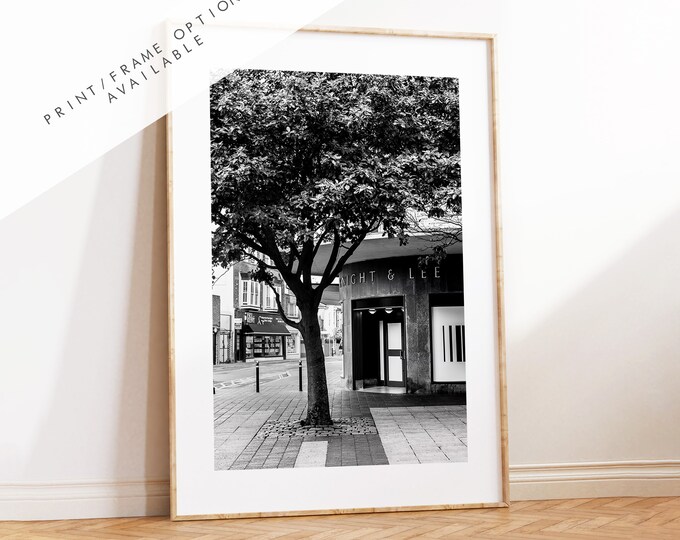 Knight and Lee - Photography Print - Portsmouth and Southsea Prints - Wall Art -  Frame and Canvas Options - Portrait - BW