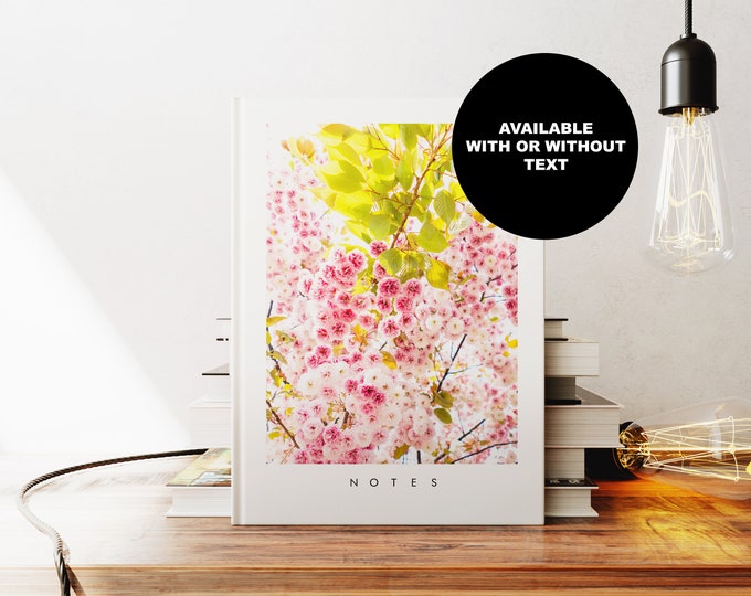 Spring Notebook - A5 or A4 - Minimalist - Hardcover Journal - Ringbound Notebook - Lined - Graph - Plain Paper - Small Gift - Gift - Diary