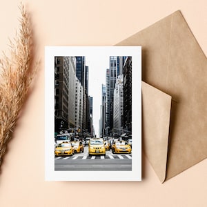 New York Grußkarte - Grußkarte - Innen leer - Geburtstag - Jubiläum - Muttertag - Vatertag - Urlaub - Grußkarte