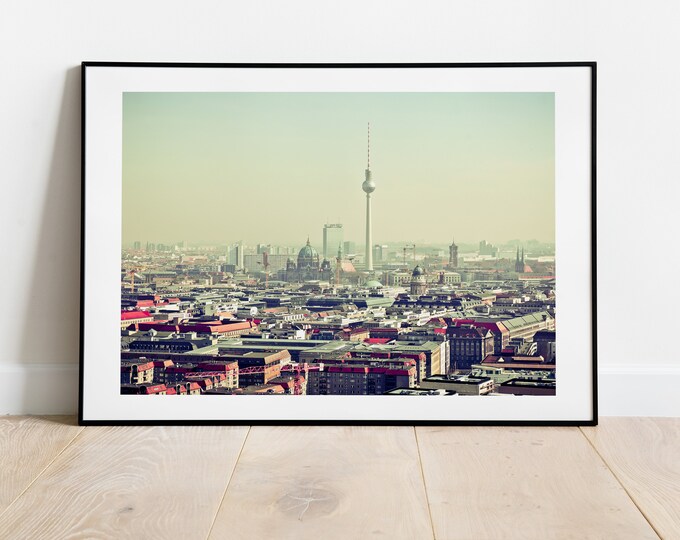Berlin Landscape Print - Berlin Skyline - Colour Photography Print - Berlin Print - Berlin Poster - Wall Art - Contemporary - Modern - Gift