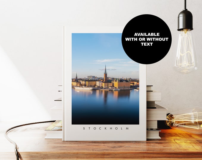 Stockholm Notebook - Journal - A5 or A4 - Travel Diary - Hardcover Journal - Ringbound Notebook - Lined - Graph - Plain Paper - Small Gift