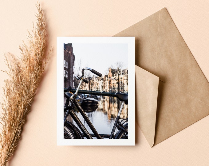 Amsterdam Greeting Card - Greeting Card - Blank Inside - Birthday - Anniversary - Mothers Day - Fathers Day - Holiday - Greetings Card