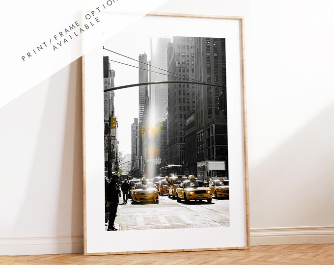 New York Taxi Print - NYC Photography Print - New York City - Prints or Framed Prints available - New York City Wall Art