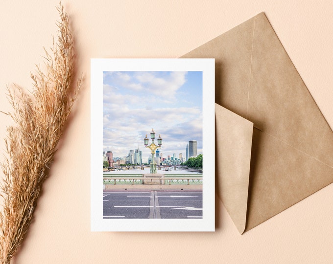London Greeting Card - Greeting Card - Blank Inside - Birthday - Anniversary - Mothers Day - Fathers Day - Holiday - Greetings Card