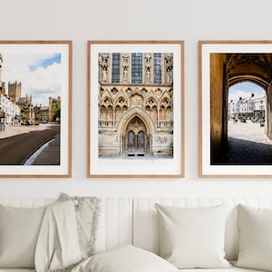 Wells City Print Set of Three - Fine Art Photography - Wells Photography Prints - Print - Poster - Wall Art - Minimalist - UK Photography