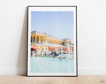 Szechenyi Baths - Budapest Photography Print - Fine Art Photography - Summer - Bright - Colourful - Photography Print - Poster - Framed