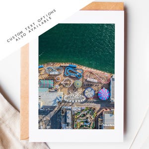 Tarjeta de felicitación de Clarence Pier - Tarjetas de felicitación con fotografía de Portsmouth y Southsea - Sobre incluido - Cumpleaños - Boda - Aniversario