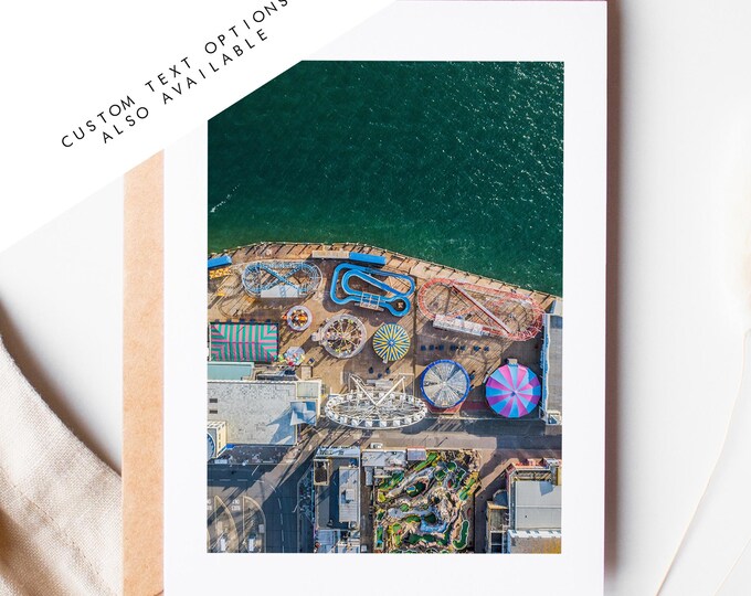 Clarence Pier Greeting Card - Portsmouth and Southsea Photography Greeting Cards - Envelope Included - Birthday - Wedding - Anniversary