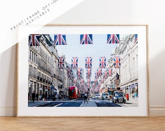 Queens Jubilee - Landscape - London Photography Print - Fine Art Photography - London Print - Poster - Wall Art - Union Jack - Regent Street